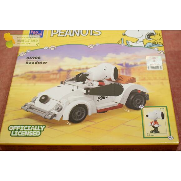 Pantasy Peanuts Roadster Buildable Brick Block Set 86908 - Picture 3 of 6